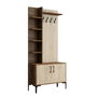 Hanah Home Viyana D - Walnut, Travertine